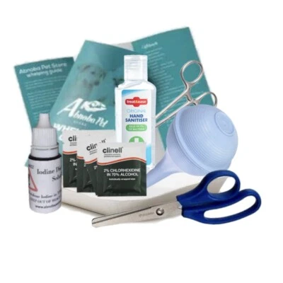 ABNOBA PET STORE Alpha Dog Abnoba Basic puppy Whelping Kit Welping Guide Sterile Aspirator Iodine