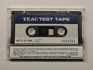 TEAC MTT-211NA Speed/Flutter Test Tape 3.15kHz New - Afbeelding 1 van 4