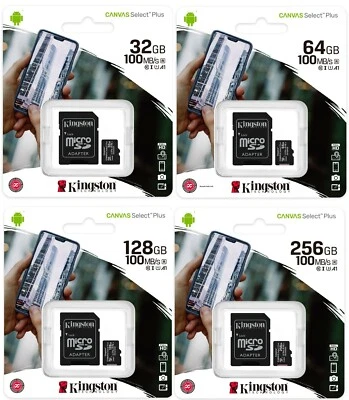 Micro SD 64GB 128GB 256GB Class 10 SDHC SDXC Memory Card & Adapter TF SDXC - Image 1 of 4