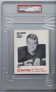 1968 PARTRIDGE MEATS BOB JOHNSON CINCINNATI BENGALS PSA 5 - Picture 1 of 2