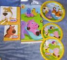Little Tikes Party Supply Set Plates Napkins Tablecover Animals Birthday Nos