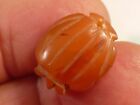 ANCIENT ASIA MINOR WESTERN ASIAN SCULPTED AGATE MELON BLOSSOM BEAD 19-15.6-7.2