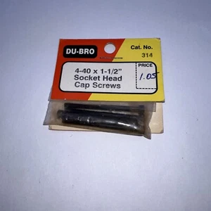 NEU DuBro für Flugzeuge Innensechskantschrauben 4-40x1-1/2 (4) / Hardware 314 - Bild 1 von 3
