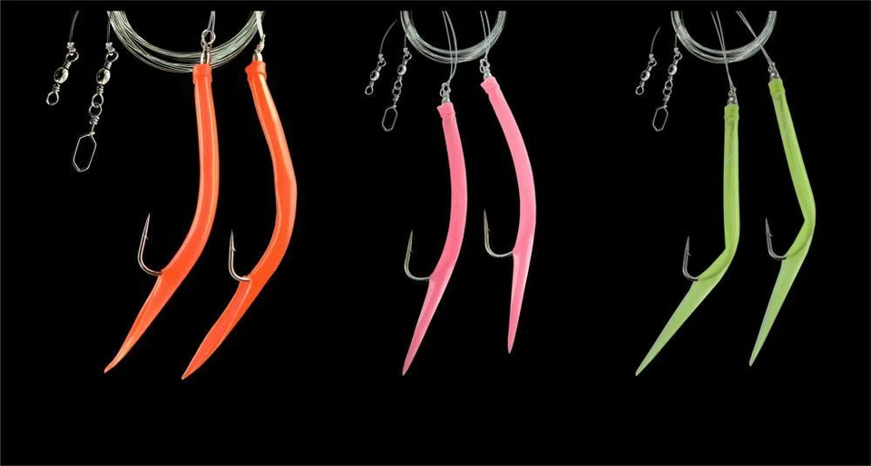 DEGA Luminous Gummi-Makk Vorfach 8/0, 10/0, 12/0 Meeresvorfach Norwegenvorfach - Bild 1 von 1