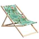 Madison Wooden Beach Chair Mauel 55X90x87 Cm Blue