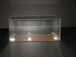 DISPLAY CASE  PLEXIGLAS  WIDE WITH SLIDING ENTRY DOOR 11 7/8" L X 5" W X 5 1/8"H - Picture 1 of 2