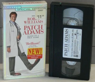 PATCH ADAMS 1999 VHS Video Tape Special Edition Robin Williams Philip Seymour Ho - Image 1 of 2