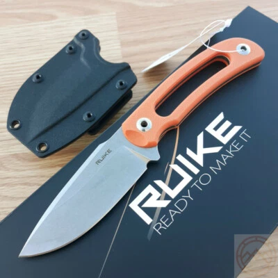 RUIKE Hornet F815 Knife 3.25" 14C28N Steel Blade Orange Hollowed G10 Handle - Image 1 of 4