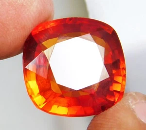 Opale di Fuoco Messicano Naturale Qualità AAA 19,10 Ct Radiante "Certificato" Top Gemma - Foto 1 di 13
