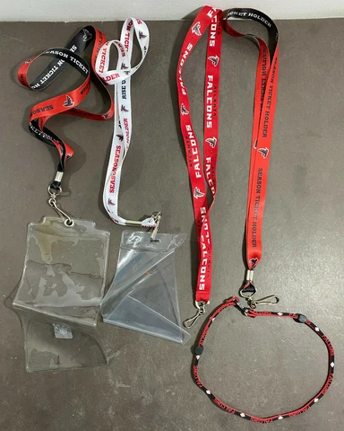 ATLANTA FALCONS LANYARD SEASON TICKET HOLDER LOT OF 5 Cover
