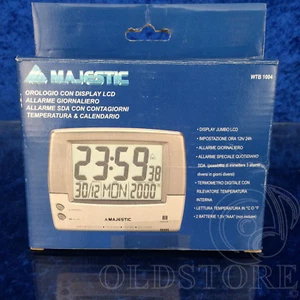 ►MAJESTIC WTB1004 ◄ STAZIONE METEO MAJESTIC WTB CON OROLOGIO / SVEGLIA NEW - Imagen 1 de 10