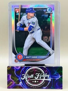 2025 Bowman Chrome - Matt Shaw #46 - Red Rookie Redempton SP (RC) - Picture 1 of 2