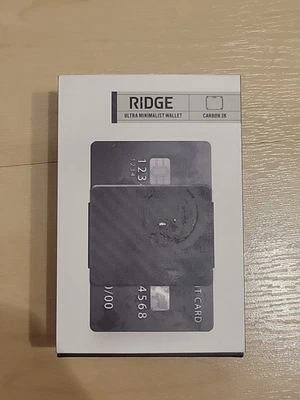 Cartera The Ridge Lite Ultra Minimalista Fibra de Carbono 3K 8 Tarjetas Capacidad NUEVA Foto 1 de 2