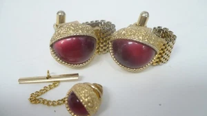 Estate Men’s Swank Comfort Cufflinks and Tie Tack Matching Set - Picture 1 of 8