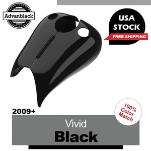 Cubierta cisterna estirada negra Advan Vivid se adapta a Harley Road King 2009+ - Imagen 1 de 8