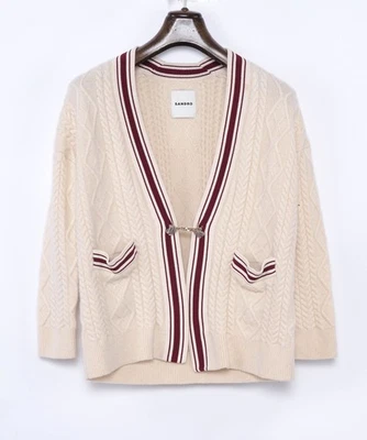 Sandro Women's Cardigan Size 0 / XS 100% Wool SFPCA00658 - Image 1 of 4