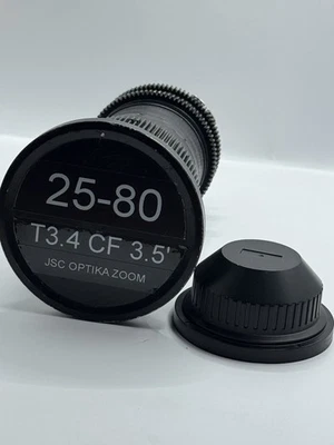 JSC Optika Optar 25-80 mm T3 PL Montaje Arri Lomo Zoom 25 mm 80 mm Óptica Foto 1 de 4