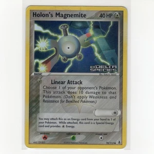Pokémon TCG Holon's Magnemite 70/113 EX Delta Species Reverse Holo Card EN-MP - Picture 1 of 3