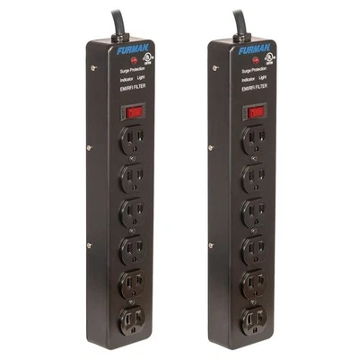 Furman Pro Plug 6-Outlet Power Strip with Surge Protection (Pair) - Image 1 of 4