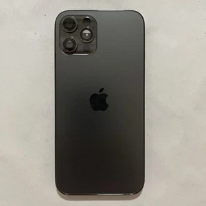 Original Back Glass Housing Cover Frame Replacement For iPhone 12 Pro Black - Photo 1 sur 7
