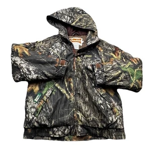 Gamehide Hunting Jacket Mens L Mossy Oak Break-Up Full Zip Hunter Hide - Picture 1 of 19