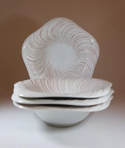 Arje Griegst - Royal Copenhagen Konkylie Triton Rosa - 4 Deep Plates 14173 - Picture 1 of 8