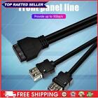 PC Case 20Pin to 2 USB 3.0 Front Panel Cable Adapter with Fixed Foot (60cm)