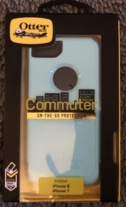 OtterBox Commuter Series Case for iPhone SE (3rd and 2nd gen) & iPhone 8/7 Aqua - Picture 1 of 3