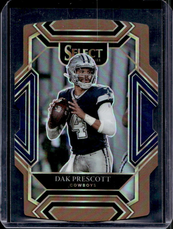 2021 Select Dak Prescott Club Level Copper Prizm Die-Cut #102/199 Cowboys