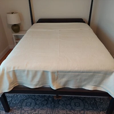 DownTown Company Ropa de cama de lujo Algodón/Acrílico Manta Lavado a máquina Crema Queen Foto 1 de 4