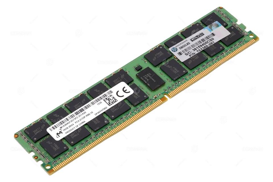 752369-081 HP DDR4 16GB PC4-17000 2133MHz RDIMM - Bild 1 von 4