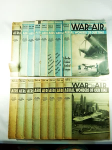 Antique War in the Air Aerial Wonders of our Time Bulk Job Lot Magazine Books - Picture 1 of 5