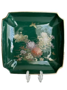 TOYO JADE KIKU "SCHMETTERLING THEMA" SERVIERTABLETT/SCHALE JAPAN - Bild 1 von 4