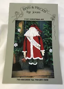 Bits & Pieces von Joan ungeschnittenes Nähmuster #221 Weihnachtsfreude 27"" Weihnachtsmann - Bild 1 von 4
