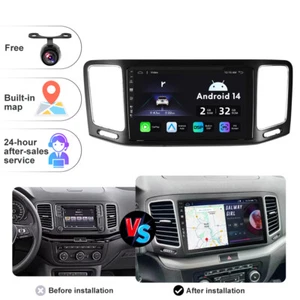 GPS Navigation Autoradio Für VW Sharan II 7N Seat Alhambra II 2010-2021 Carplay - Bild 1 von 20