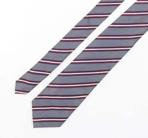 Marks and Spencer Mens Multicoloured Striped Silk Pointed Tie One Size - Picture 1 of 12