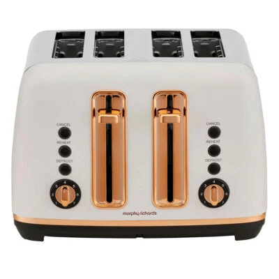 Morphy Richards 4 Slice Rose Gold White Ascend Bread Toaster Home/Kitchen - image 1 of 4