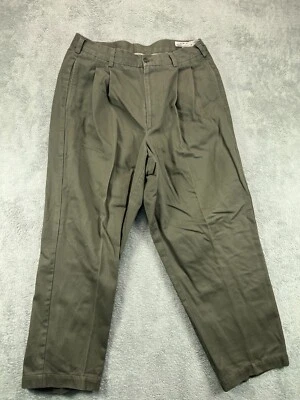 Pantalones para hombre 34x30 de colección también conocidos como Eddie Bauer chinos plisados reales 34x27 resistentes a las arrugas Foto 1 de 4