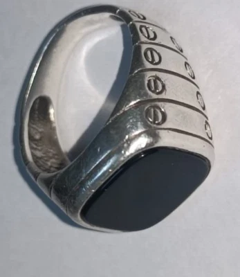 Anillo de plata 925 para hombre con piedra de circón خاتم فضة Foto 1 de 4