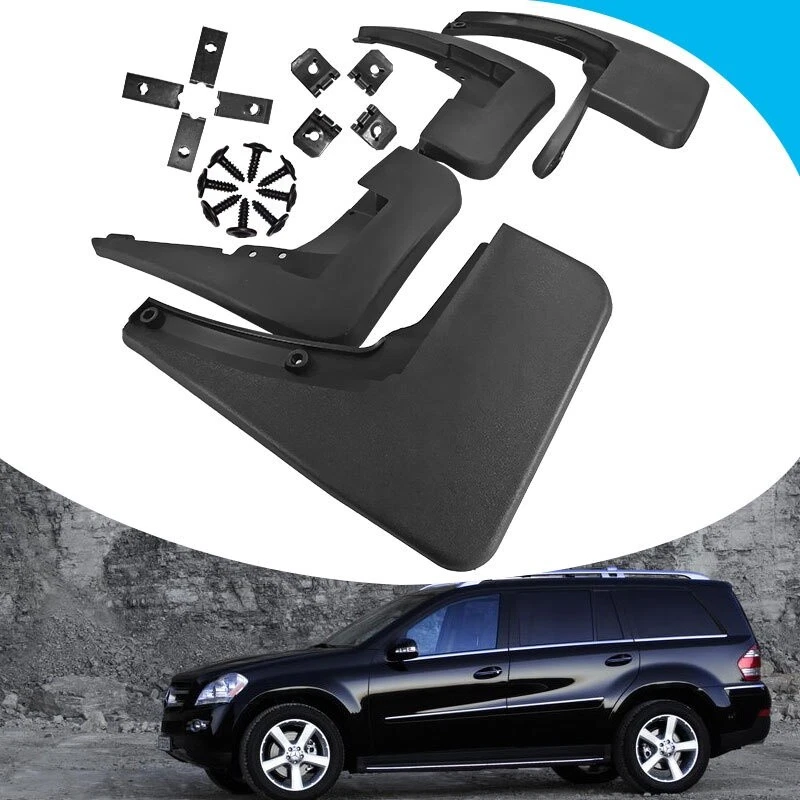 Para Mercedes-Benz GL450 2008-2012 ABS Plástico Guardabarros Neumático Coche Protector de Lodo 4 Piezas Foto 1 de 4