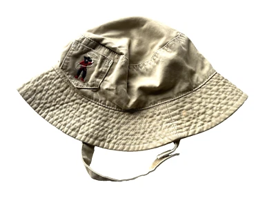 BABY GAP COTTON BEIGE COWBOY BUCKET HAT BOY'S INFANT 6-12 MONTHS - Image 1 of 4