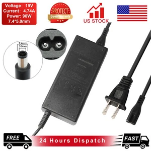 19.5V 4.62A 90W AC Adapter Power Cord Charger for HP EliteBook Folio 9470m 9480m - Picture 1 of 6