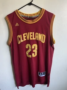 100% Authentic Lebron James Adidas 2015 NBA Finals Cavaliers Jersey Size L - Picture 1 of 6