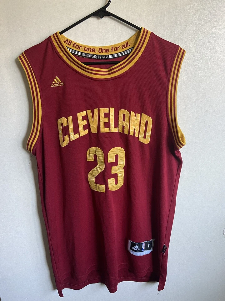100% Authentic Lebron James Adidas 2015 NBA Finals Cavaliers Jersey Size L - Image 1 of 4