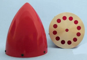 Spinner PRFV 110mm Rojo para Tornillos de Aire de 2 y 3 Hojas - Imagen 1 de 2
