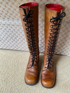 frye tall lace up boots