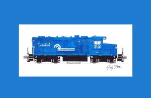 Conrail GP20 #2101 11"x17" Matted Print Andy Fletcher signed - Picture 1 of 1