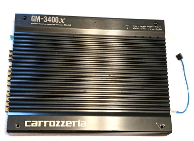 AMPLIFICADOR DE 320 VATIOS REACONDICIONADO OLD SCHOOL PIONEER CARROZZERIA GM-3400X HECHO EN JAPÓN 4 Foto 1 de 4