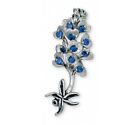 Bluebonnet Brooch Pin Jewelry Sterling Silver Handmade Texas Wildflower Brooch P