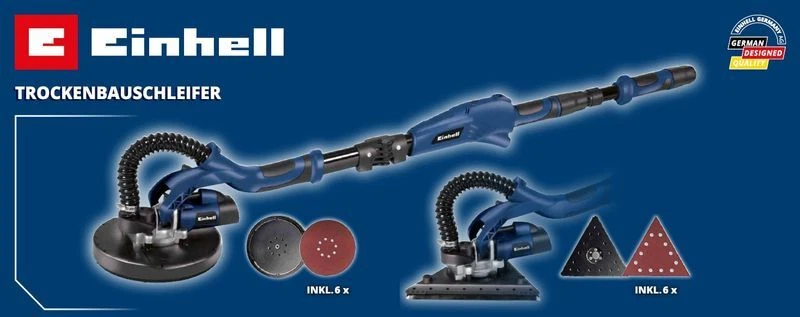 Einhell 4259965 BT-SG 710 X Trockenbauschleifer-Set + 12 Schleifblätter 710W - Bild 1 von 1